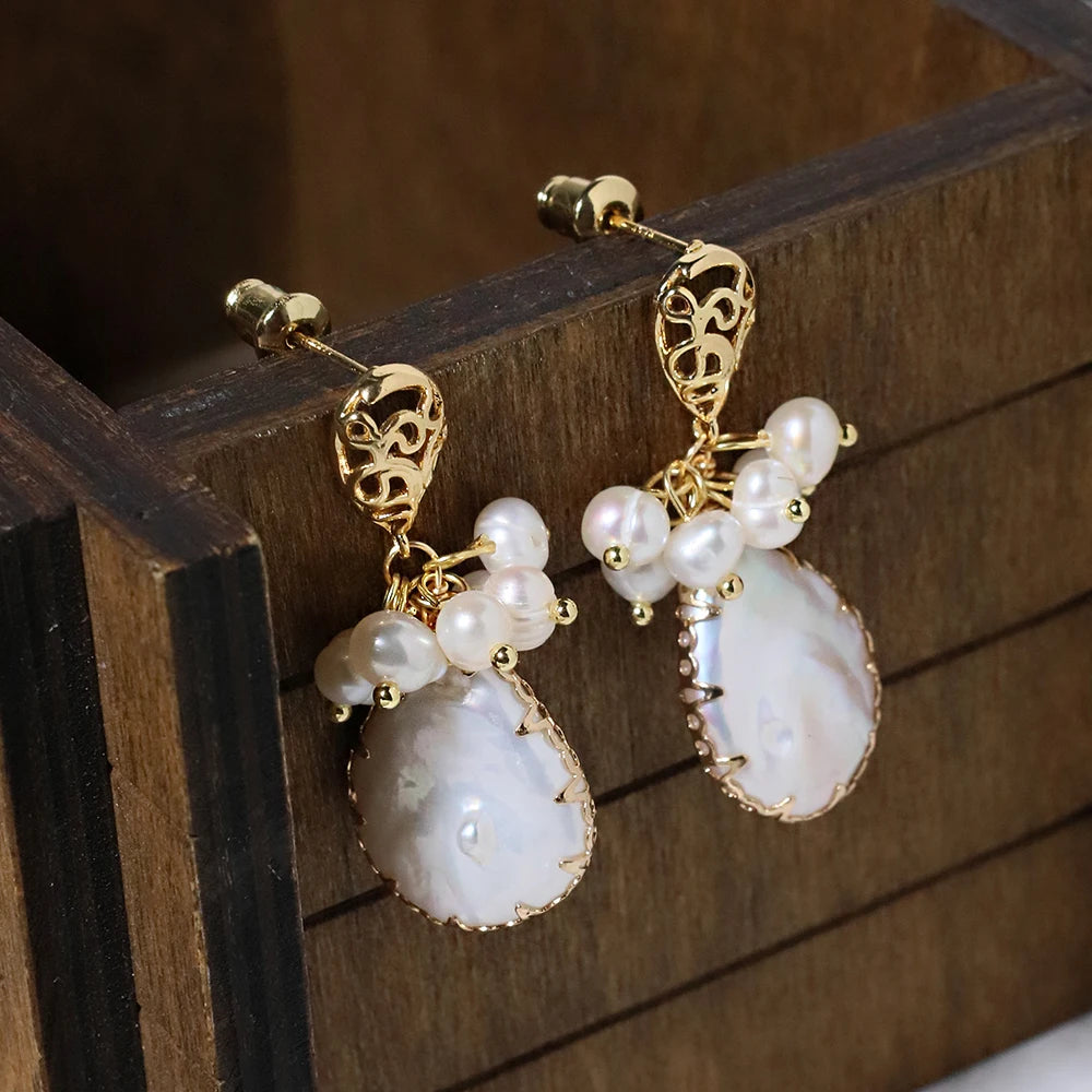 Freshwater pearl earrings