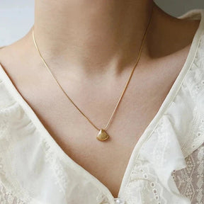 Gold Scallop Necklace