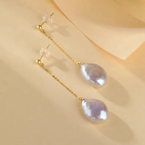 Long Pearl Earrings