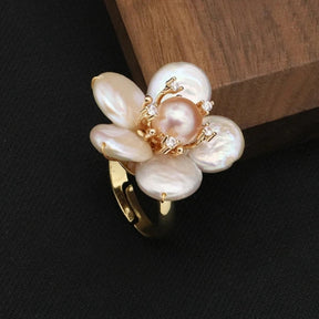 Flower Pearl Ring