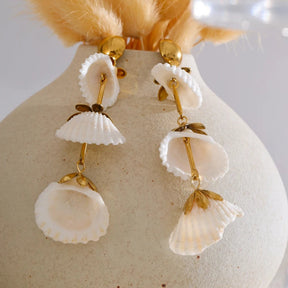 Long Shell Earrings