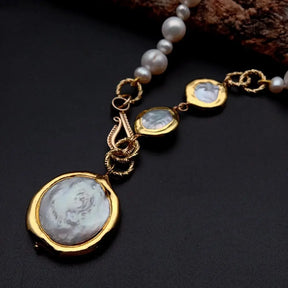 Coin Pearl Necklace