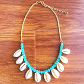 Beads and Cowrie Shells Necklace