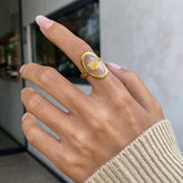 Gold Scallop Ring