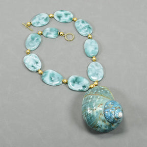 Large Turban Shell Necklace