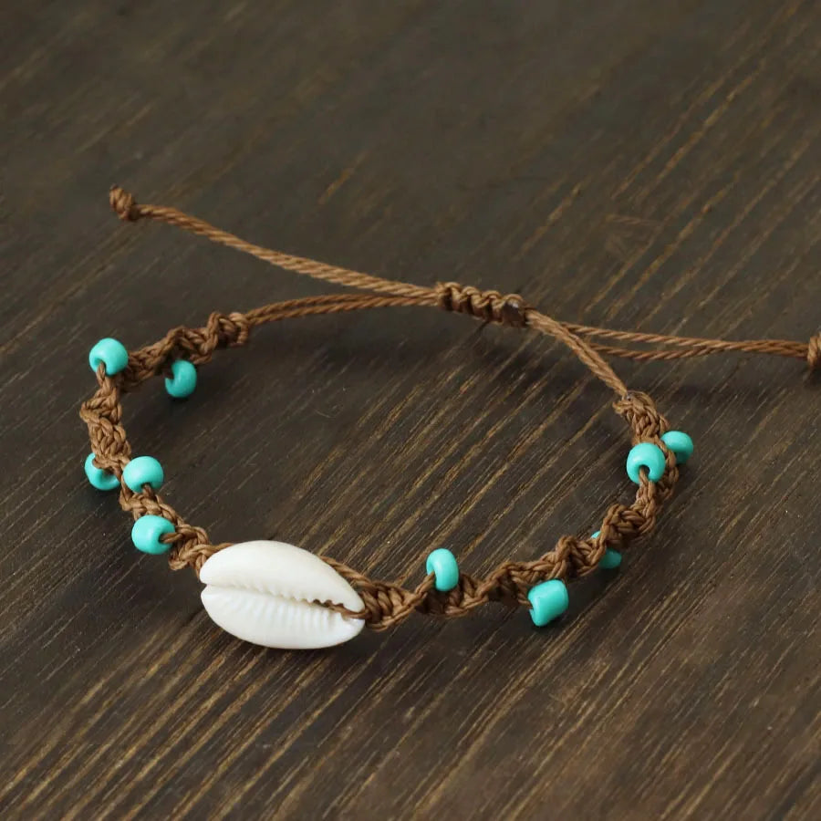 Macrame Cowrie Bracelet