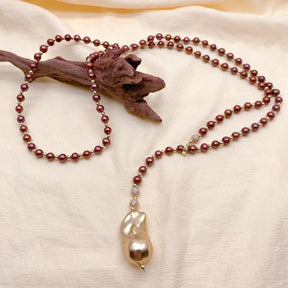 Brown Pearls Necklace