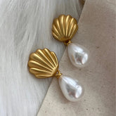 Vintage Fashion Shell Earrings