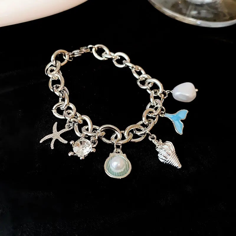 Ocean Shell Charm Bracelet