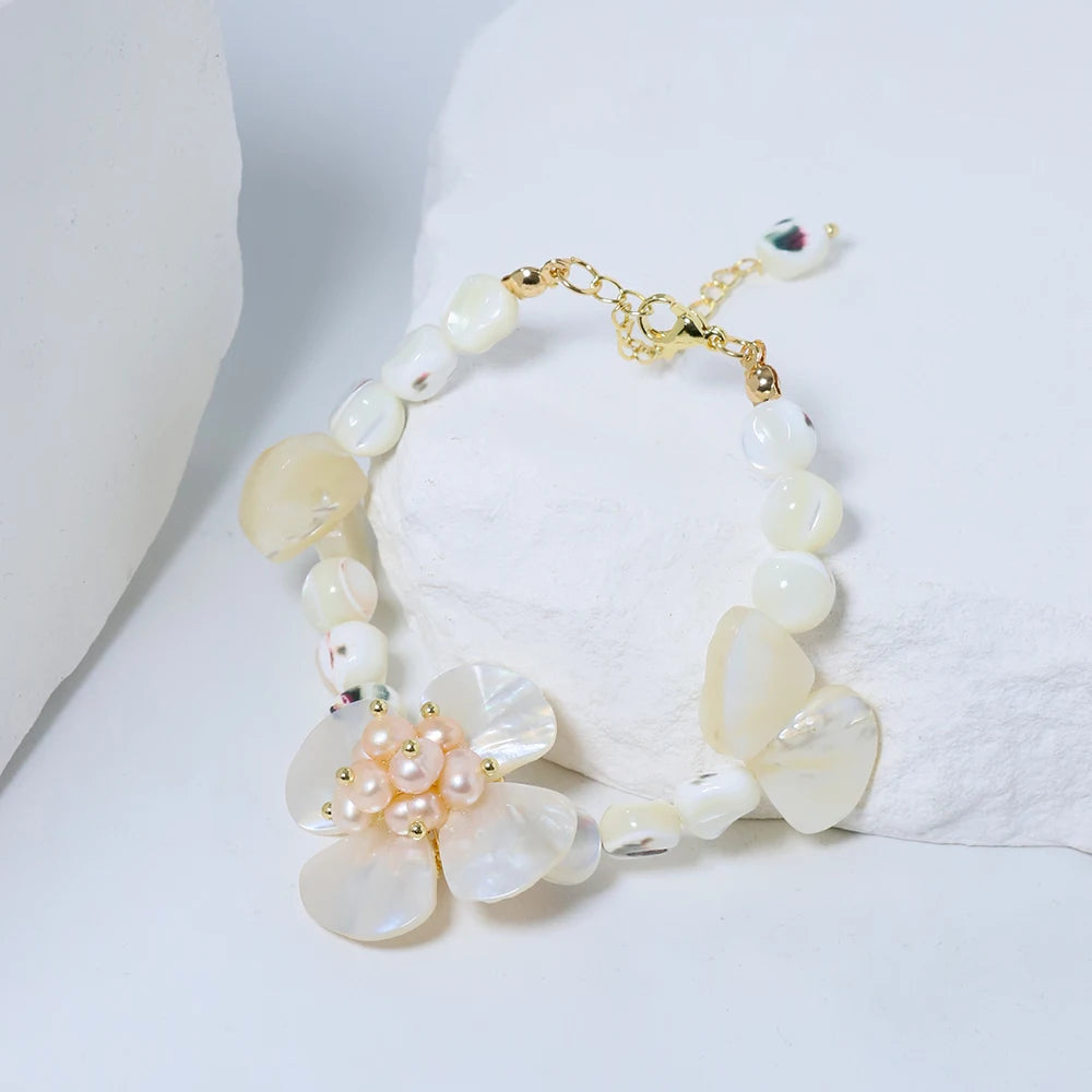 Natural Flower Shell Bracelet