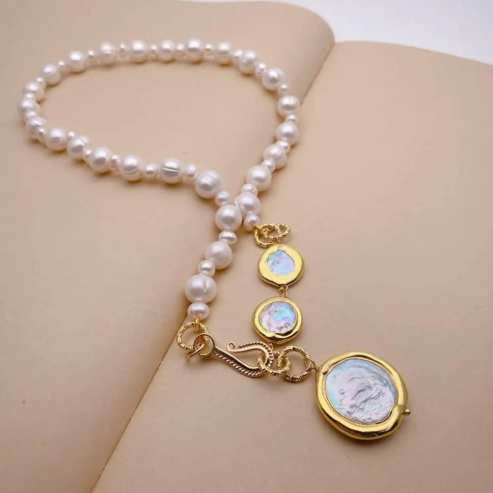 Coin Pearl Necklace