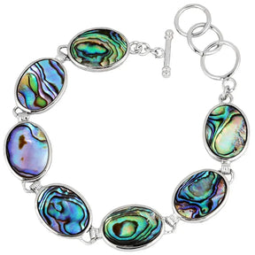 Oval Shape Abalone Shell Bracelet