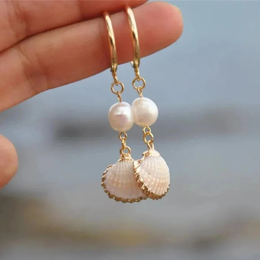 Natural Seashell Earrings