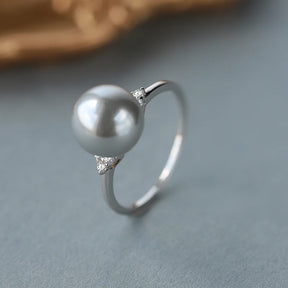 Silver Pearl Ring