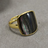 Black Mother Of Pearl Ring