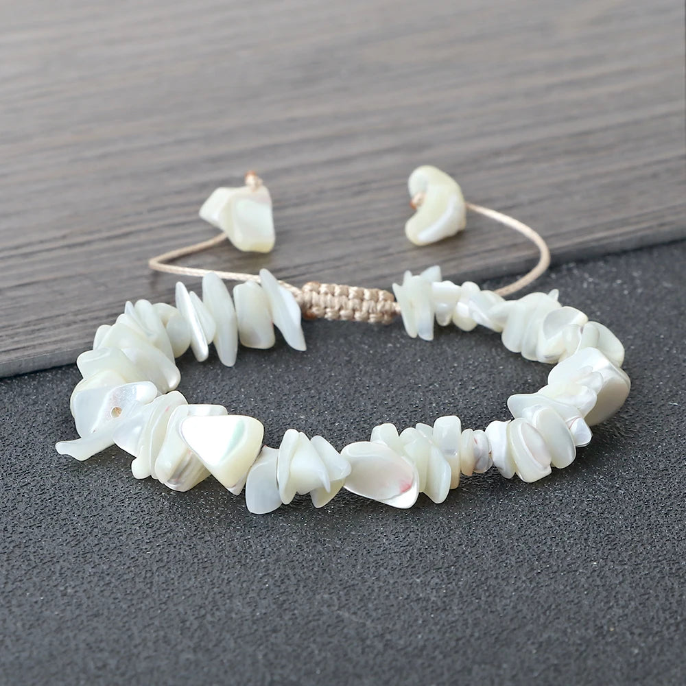 Irregular Puka Shell Bracelet