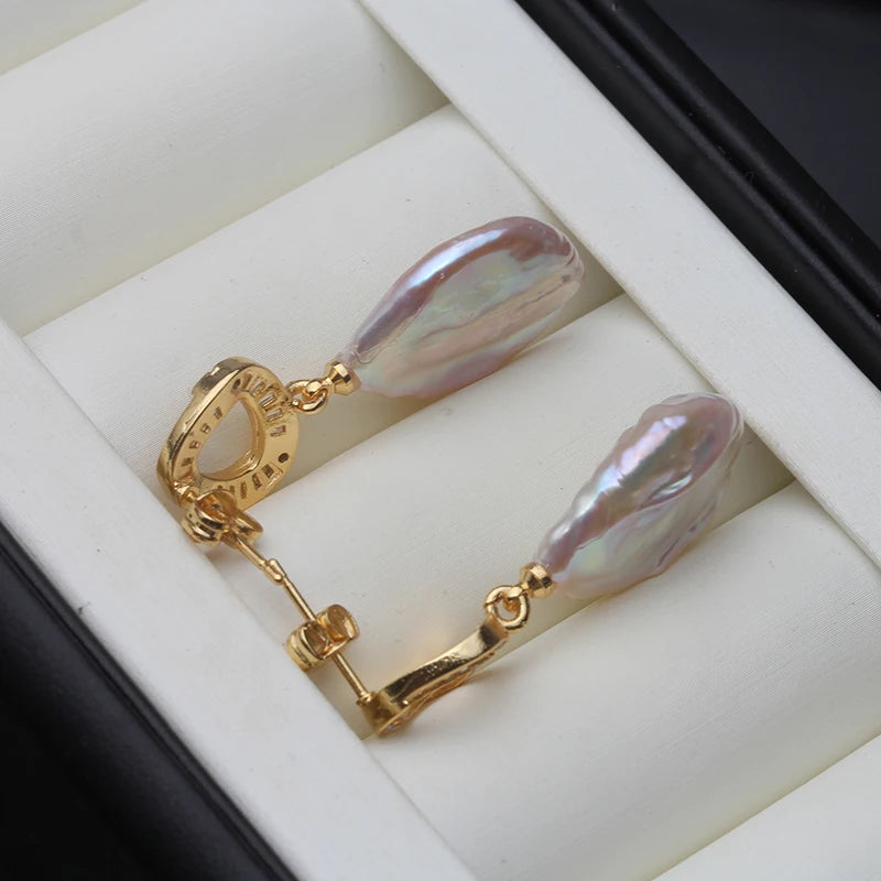 Real Baroque Pearl Earrings