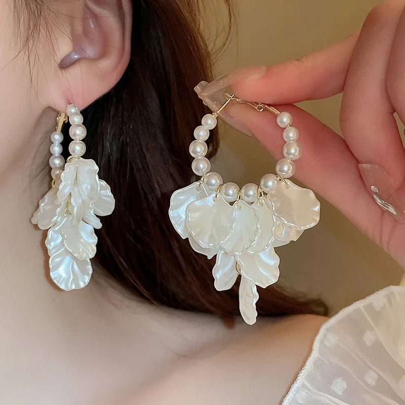 Faux Pearl Earrings