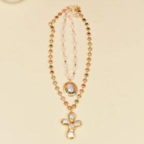 Pearl Rosary-Inspired Necklace