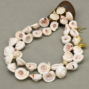 2 Strands Natural Seashell Necklace