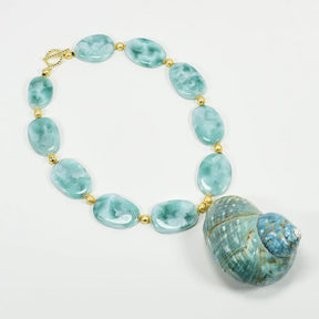 Large Turban Shell Necklace