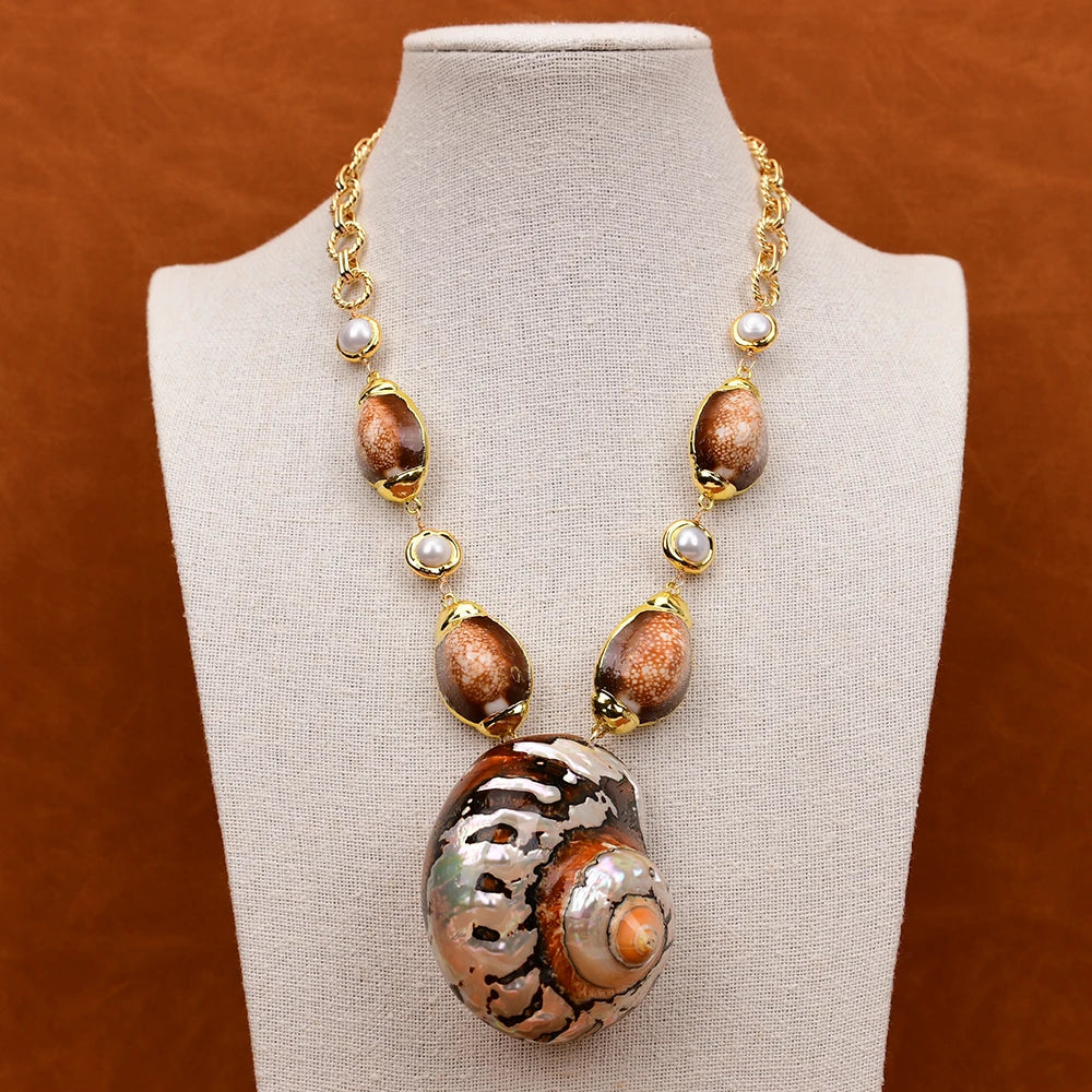 Brown Shell Necklace