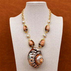 Brown Shell Necklace