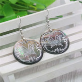 butterfly earrings shell