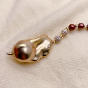 Brown Pearls Necklace
