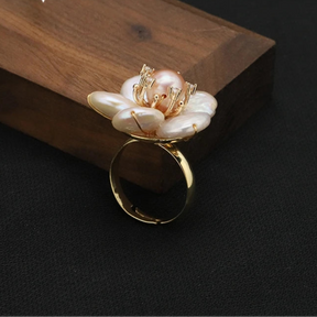 Flower Pearl Ring