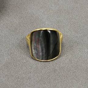 Black Mother Of Pearl Ring