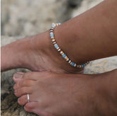 Shell and Wood Anklet