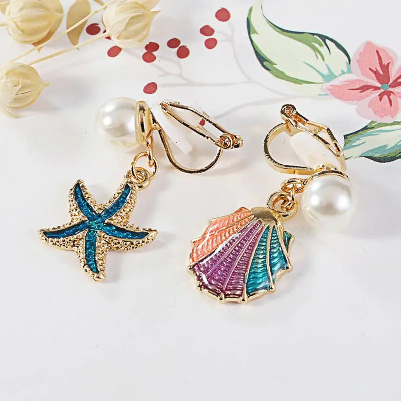 Colorful Beach Earrings