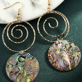 Boho Abalone Shell Earrings