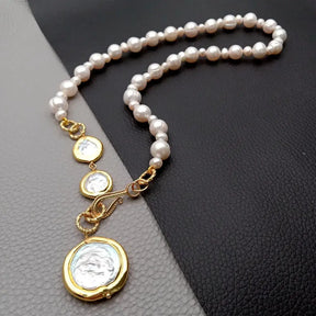 Coin Pearl Necklace