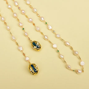 Cultured Pearl Chain Necklace