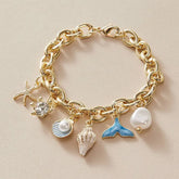 Ocean Shell Charm Bracelet