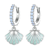 Sterling Silver Shell Earrings