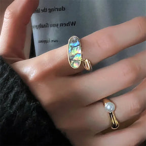 Elegant Abalone Shell Ring