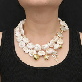 2 Strands Natural Seashell Necklace