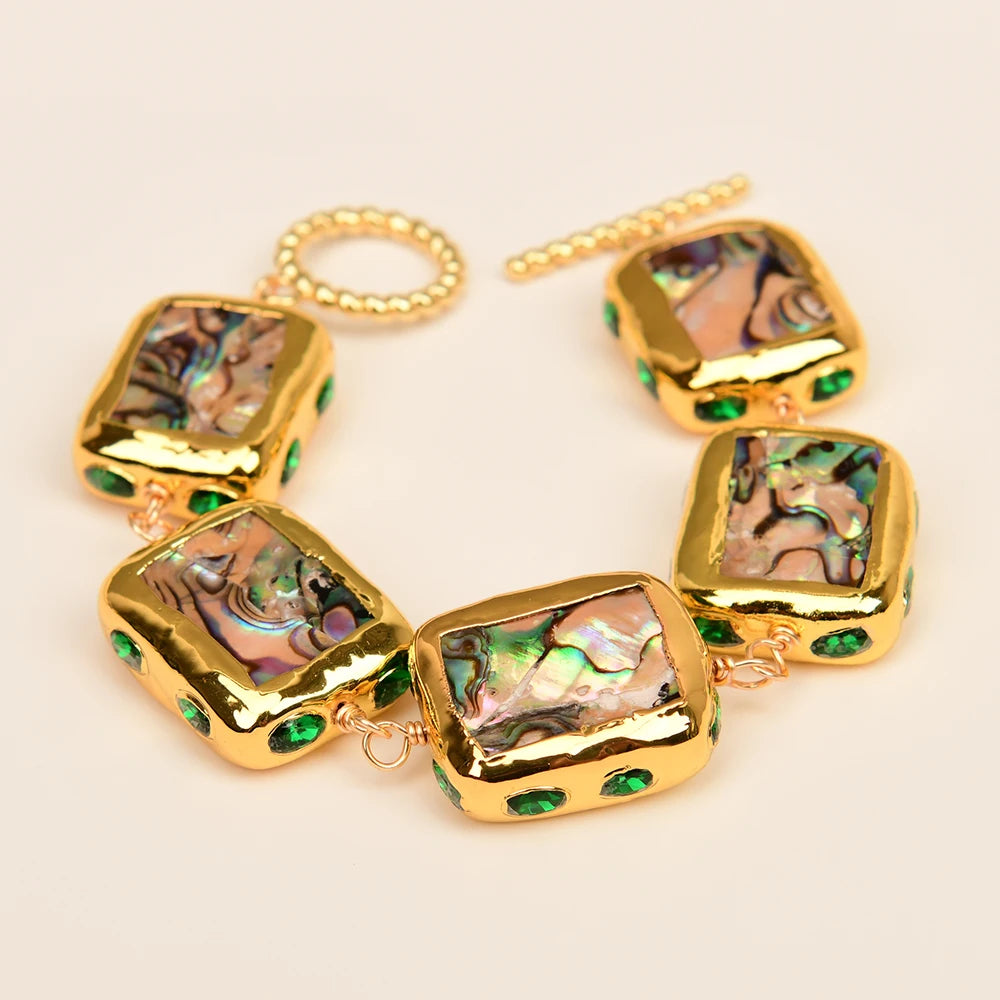 Rainbow Abalone Shell Bracelet