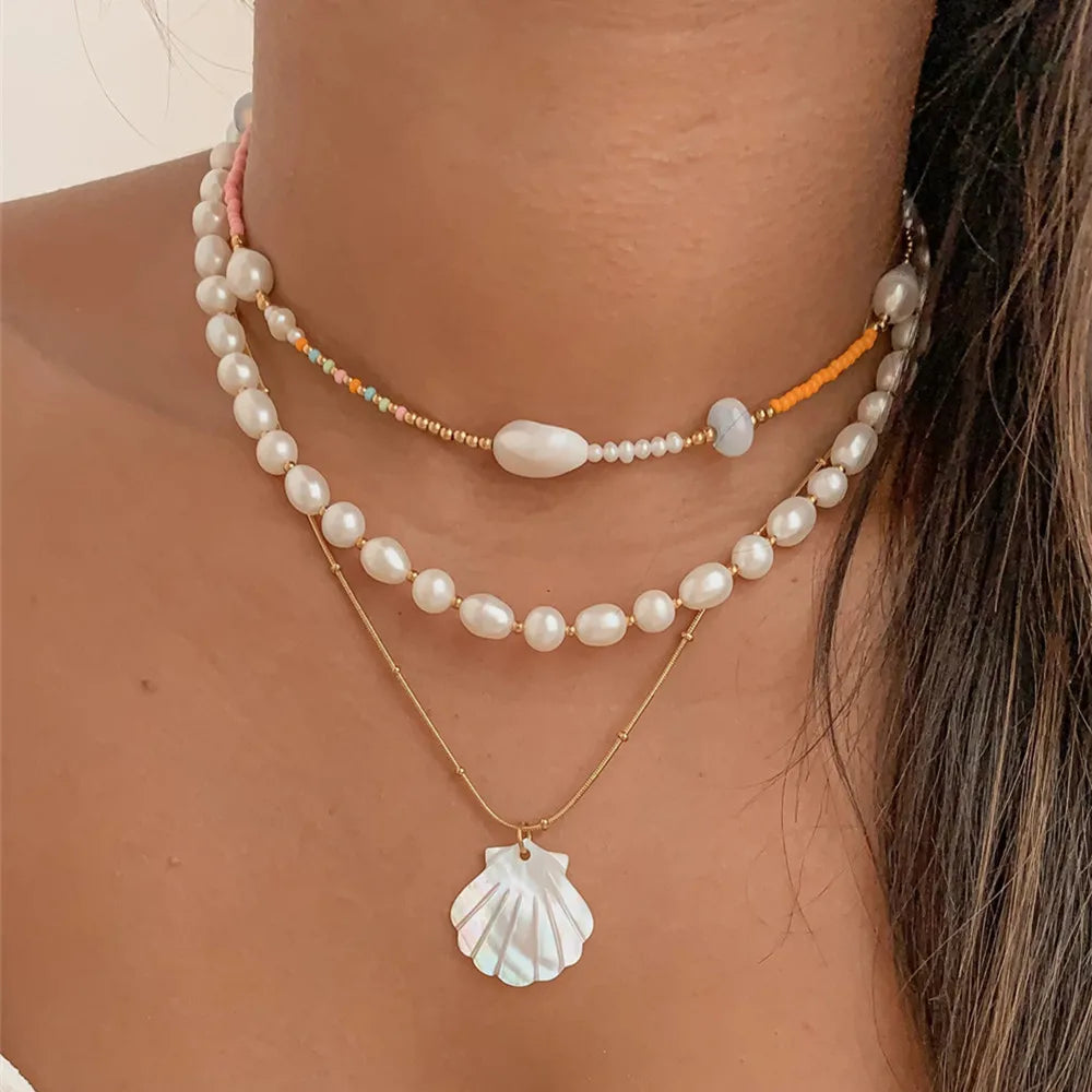 Fashion Sea-Inspired Necklace Set