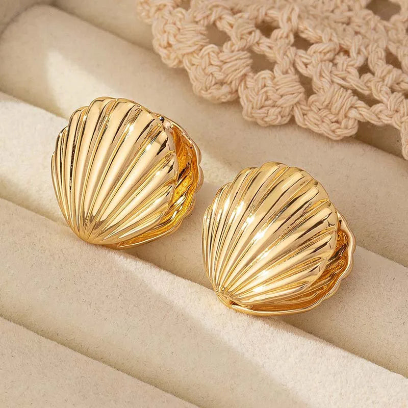 Shell Clip Earrings