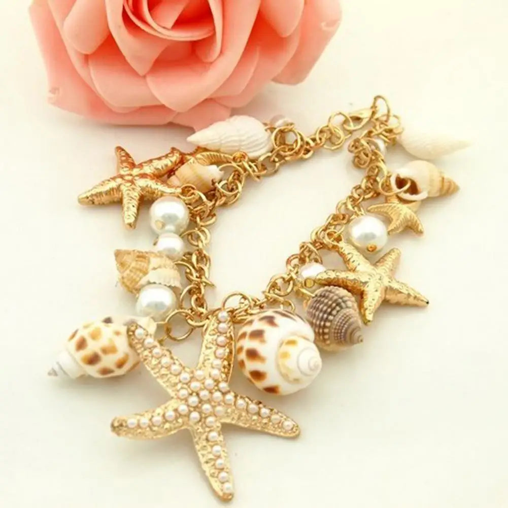 Seashell Charm Bracelet