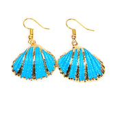 Blue Shell Earrings