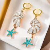 Enamel Beach Earrings