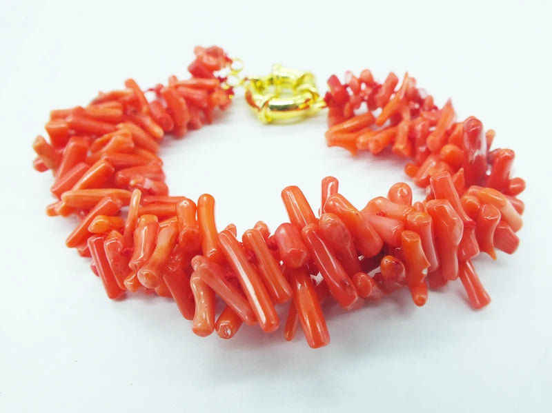 Orange Coral Bracelet