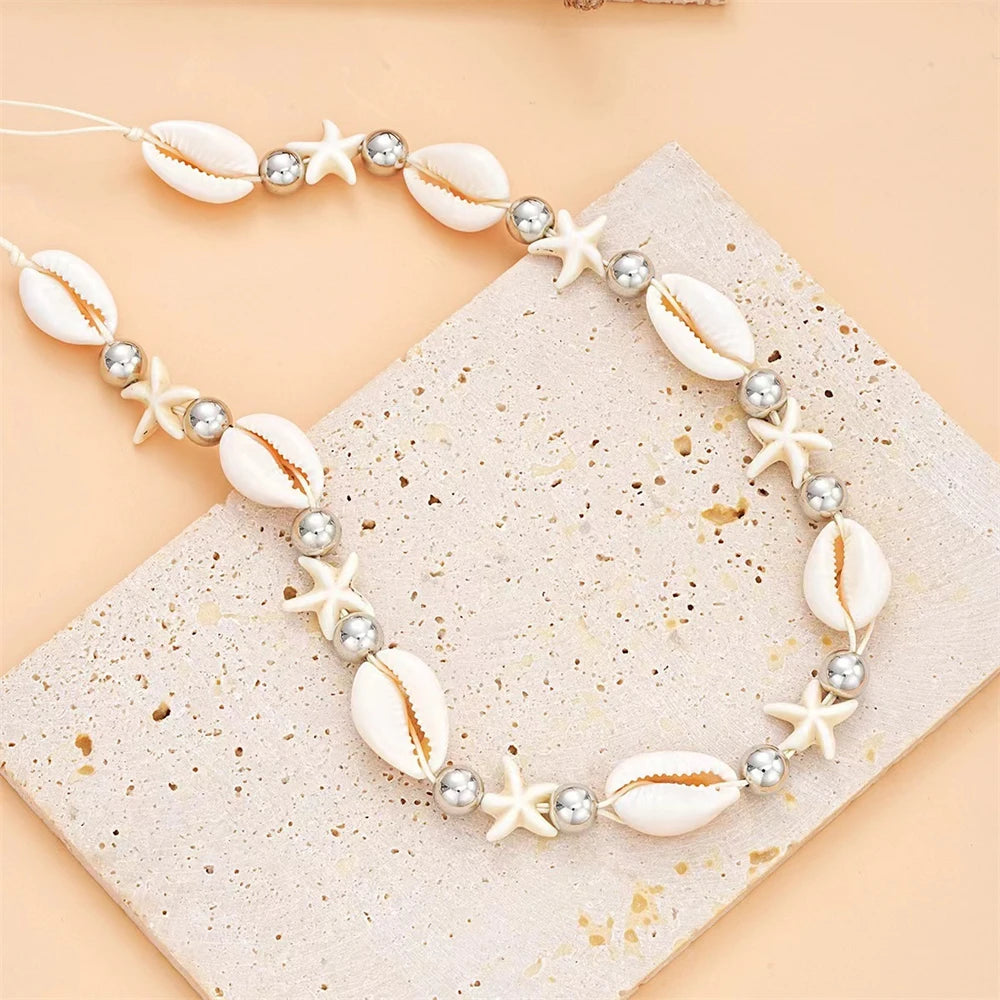 Cowrie Shell and Starfish Choker