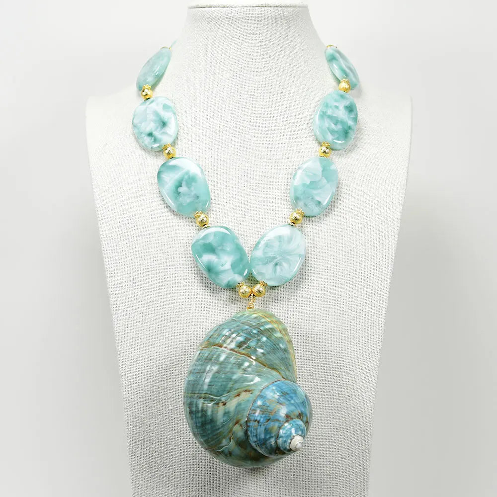 Large Turban Shell Necklace