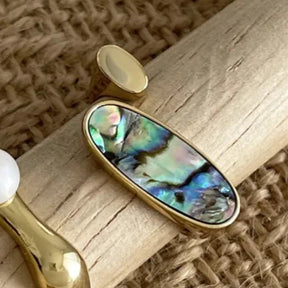 Elegant Abalone Shell Ring